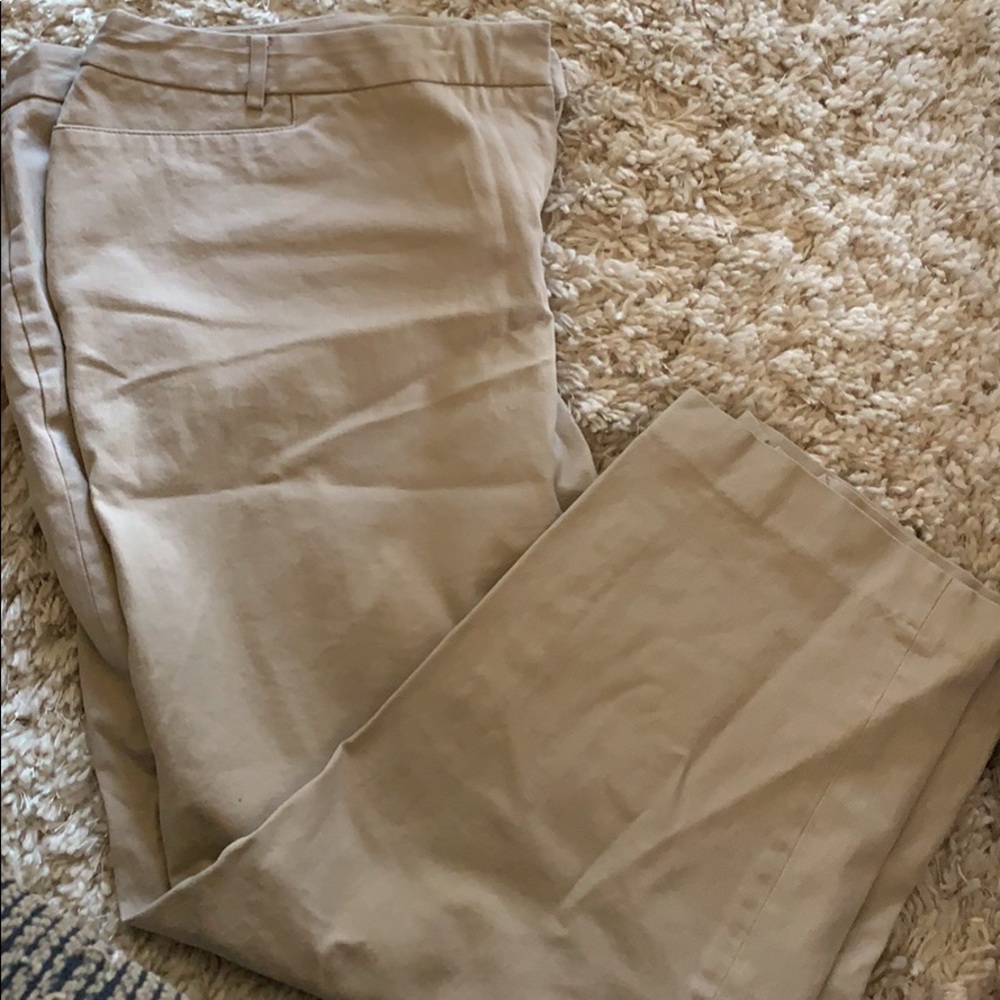 Lane Bryant khaki capris
